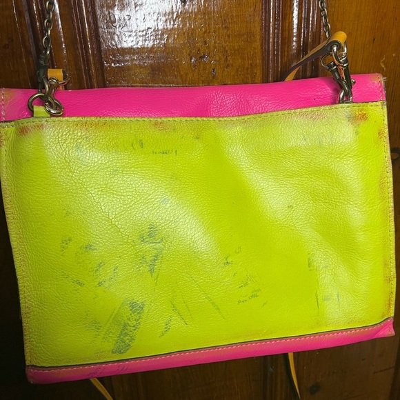 Pink/lime green Patricia Nash Crossbody bag - Picture 1 of 10